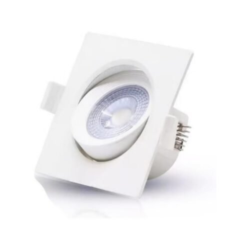 Melfi™ Adjustable Square LED Downlight 7W 240VAC -White Ceiling Spotlight IP40 Rated | For Indoor Home & Office Use (3000K Warm White)