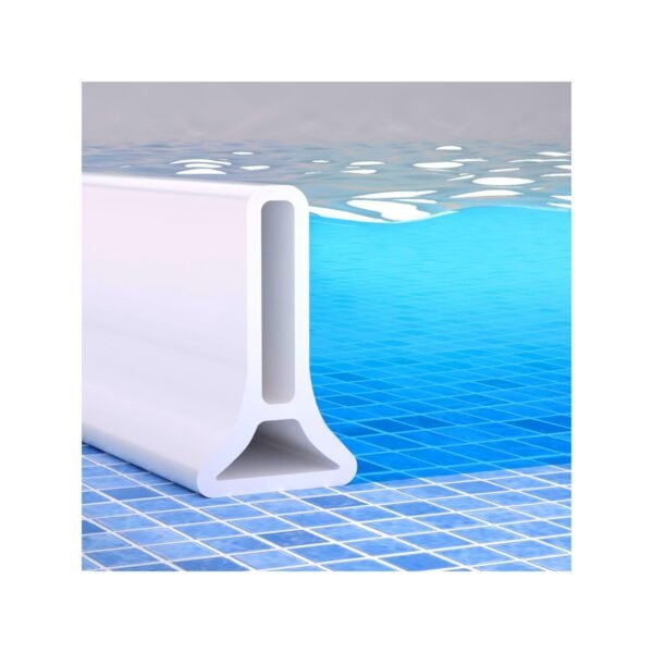Poaker Silicone Floor Water Barrier, Waterproof Self-adhesive Bathroom Floor Seal Shower Dam Prevents Overflow of Water, Sink Edging Seal Strip, Wet & Dry Separation