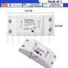 Melfi Smart WiFi Switch Wireless Remote Control 10A-240VAC DIY Your Home via Compatible with Alexa, Google Home, Life APP for iOS & Android, Suit Hotel Office - Pack of 1 - Image 3