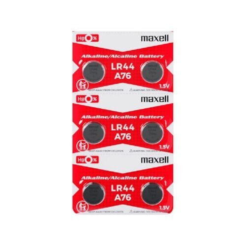 Maxell 6 Pack MAXELL AG13 LR44 A76 357 Alkaline Button Cell batteries New hologram packaging that guarantees authenticity