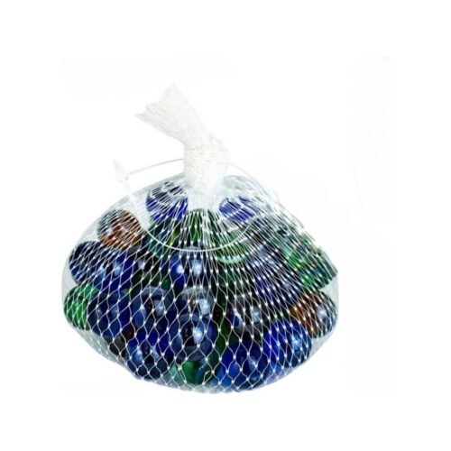 Melfi™ 75Pcs Glass Marbles Fun Retro Toys for Kids Round Marble Beads Bouncing Ball Pat Toys I Variety of Patterns for Crafting, Party Favors & House Decor