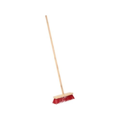 Royal Apex Sweeping Brush with Stick Head Stiff Bristle Hard Outdoor Broom Garden Yard Sweeper 30 cm