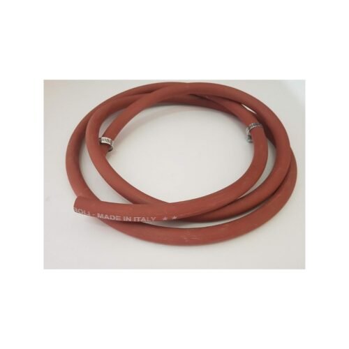 Italian Red Gas Hose With 2 Hoseclip, 3M