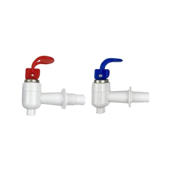 Royal Apex 2 Pcs Sets Water Cooler Faucet, Plastic Water Dispenser Tap, Water Bottle Jug Spigot Spout Valve Replacement Parts, Hot and Cold Internal Thread
