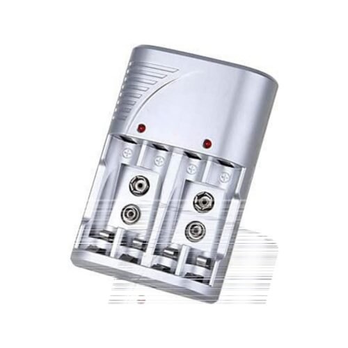 Melfi™ 4 Slots Universal Rechargeable Charger for AA AAA NiCd 9V Ni-MH Batteries Used for Household devices, Toys, Remote, Flashlight, Radio etc