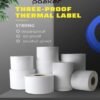 Poaker Direct Thermal Multipurpose Labels 50x30mm, Adhesive Scratch Proof Compatible with Zebra Rollo&Multi Label Printers for SKU ASIN barcode Labeling (Pack of 2 (2x1000 Labels), 50x30mm) - Image 2