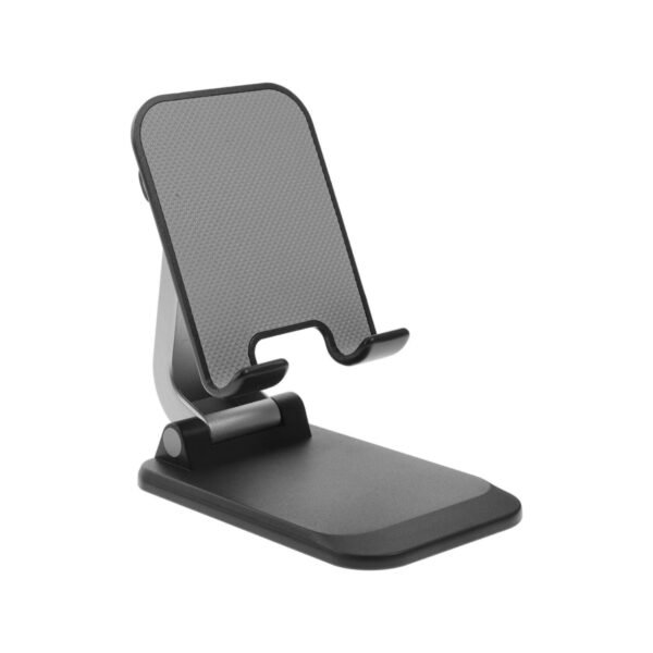 Melfi™ Q7 Foldable Cell Phone Stand, Height Adjustable Cell Phone Holder with Silicon Pad for Desk. Fully Forldable Mobile Phone Holder, Compatible with All Mobile Phones