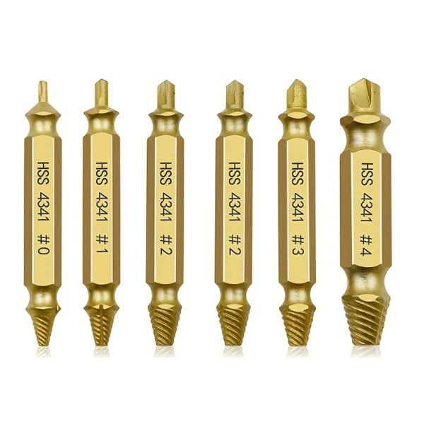 Paoker Complete Damaged Screw Extractor Bit  6pcs Set - Easy Screw Removal Tool with Portable Tool Box and Organizer - Image 9