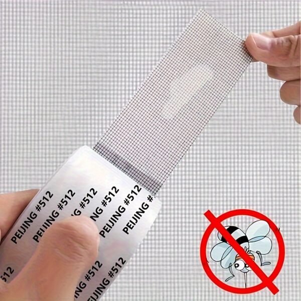 Paoker Strong Adhesive Window Screen Repair Tape - 2M Anti-Insect Mesh Patch For Dorm Doors & Curtains, Easy Apply For Torn Screens - Image 10