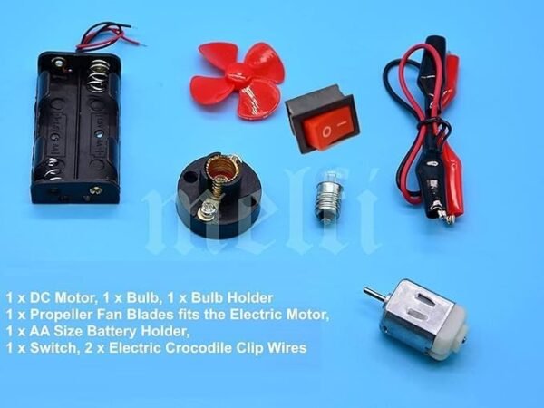 Melfi Electric Circuit Motor Project Startup Kit- Science Experiment DIY Circuit Learning Set - Image 2