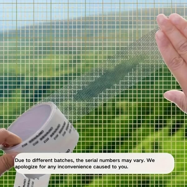 Paoker Strong Adhesive Window Screen Repair Tape - 2M Anti-Insect Mesh Patch For Dorm Doors & Curtains, Easy Apply For Torn Screens - Image 11