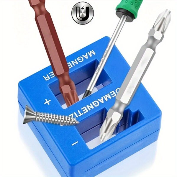 Melfi Magnetic Tool Set - Effortlessly Magnetize and Demagnetize Steel Tools, Including Screwdrivers, Screws, Sockets, Nuts, Bolts, Nails, Drivers, Wrenches, and Tweezers - Perfect for DIY Enthusiasts and Professionals - Image 6