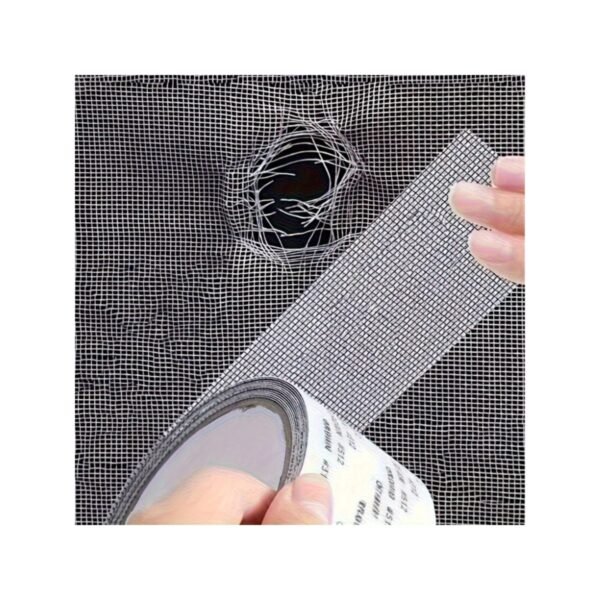 Paoker Strong Adhesive Window Screen Repair Tape - 2M Anti-Insect Mesh Patch For Dorm Doors & Curtains, Easy Apply For Torn Screens