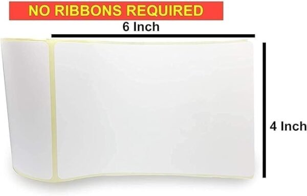 Melfi™ Direct Thermal Label 6x4 inch, Waterproof Adhesive thermal Label For Shipping Postage Sticker, Compatible for Amazon Seller Flex Zebra GX430t TLP2844-500Papers(Pack of 1) - Image 3