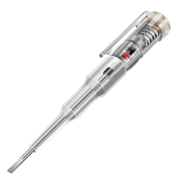 Melfi Electric Measuring pen, Intelligent Waterproof Voltage Tester Pen Power Voltage Detector Electricity Detector Test Pencil with High Brightness LED Light Electrical Indicator Tool with Screwdriver - Image 8