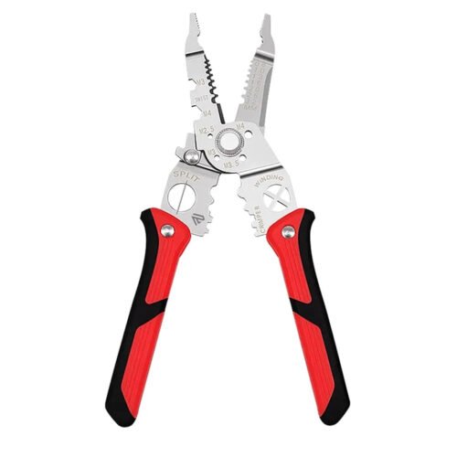 Poaker Multifunctional Wire Stripper Crimper Cable Cutter Pliers, 11 in 1 Wire Strippers and Crimping Tool, Wire Strippers and Crimping Tool for Stripping, Cutting and Crimping