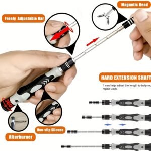 115-in-1 Upgraded Screwdriver Set, High Hardness Multifunctional Removal Tool Kit with Specialty Drill Bits, Mobile Phone Kit/Car Precision Screwdriver Repair Tool Kit, Multifunctional Electronic Screwdriver Set, Watch Mobile Phone Removal Repair Screwdriver Tool Kit, Suitable for Halloween and Christmas Gifts for Parents, Thanksgiving!