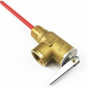 Biella Water Heater Temperature and Pressure Relief Valve, 99C - 150 psi, Thickened Brass Safety Relief Valve for Hot Water Heaters and Tanks, with Extended Epoxy-Coated Probe, 1/2" BSPT Thread