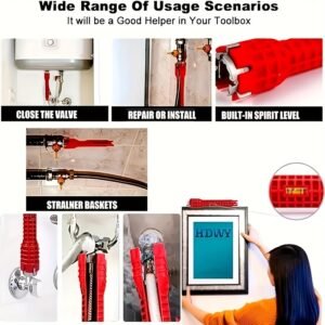 [Multifunctional Wrench] 8in 1 Multifunctional Sink Bathroom Wrench | Plumbing Installation Tool for Household Water Pipe Faucet Washing Basin Corner Valve Sink Repair Removal