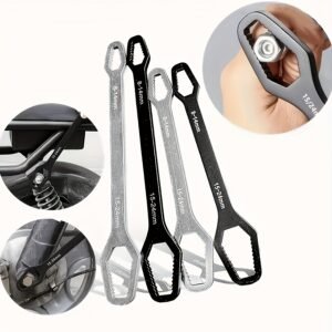 [Adjustable Wrench] Adjustable Wrench | Self-Tightening Dual-Head Design, 3-24 Mm Opening Size | Suitable for Automotive and Household Portable Manual Tools
