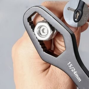[Adjustable Wrench] Adjustable Wrench | Self-Tightening Dual-Head Design, 3-24 Mm Opening Size | Suitable for Automotive and Household Portable Manual Tools
