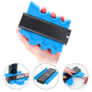 [Precise Contour Gauge] Precise Curved Contour Gauge Profile Tool | Form-Fitting Gauge Measurement Ruler Arc Finder for Woodworking, Irregular Shape Measuring Ruler