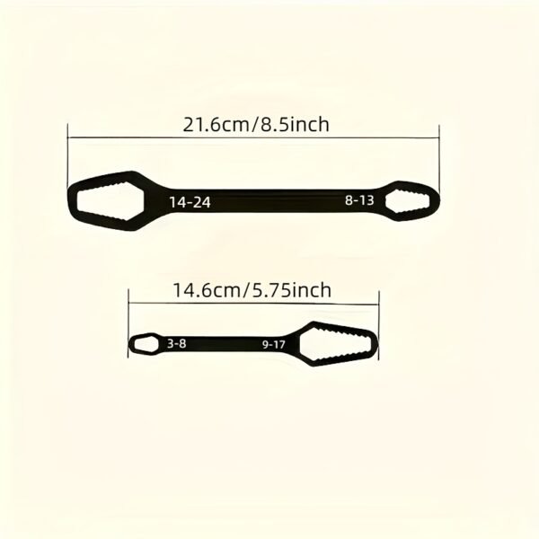[Adjustable Wrench] Adjustable Wrench | Self-Tightening Dual-Head Design, 3-24 Mm Opening Size | Suitable for Automotive and Household Portable Manual Tools - Image 8