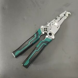 18-in-1 Electrician's Multifunctional Folding Tool with Wire Strippers, Hook Knife, Screwdriver, and Wrench - Compact Design in Gray/Green, Ideal for DIY, Home, and Construction Projects, Versatile Electrician's Tool | Multifunctional Gadget | Robust Tool Material, Electrician Tools