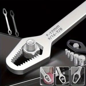 [Adjustable Wrench] Adjustable Wrench | Self-Tightening Dual-Head Design, 3-24 Mm Opening Size | Suitable for Automotive and Household Portable Manual Tools
