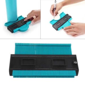 [Precise Contour Gauge] Precise Curved Contour Gauge Profile Tool | Form-Fitting Gauge Measurement Ruler Arc Finder for Woodworking, Irregular Shape Measuring Ruler