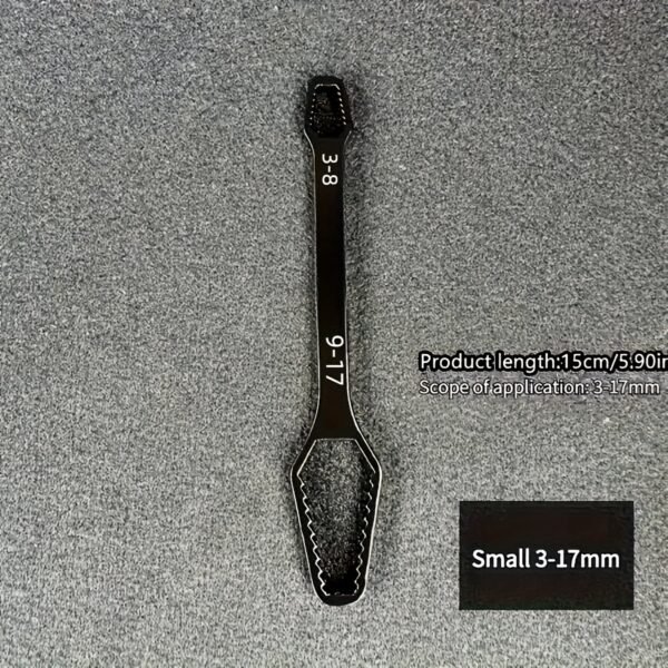 [Adjustable Wrench] Adjustable Wrench | Self-Tightening Dual-Head Design, 3-24 Mm Opening Size | Suitable for Automotive and Household Portable Manual Tools - Image 3