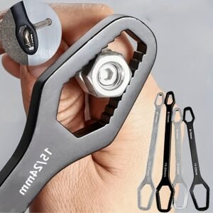 [Adjustable Wrench] Adjustable Wrench | Self-Tightening Dual-Head Design, 3-24 Mm Opening Size | Suitable for Automotive and Household Portable Manual Tools