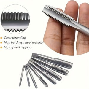 20pcs Metric Tap and Die Set - Sizes M3 to M12, Includes Wrench Handle & Storage Box for Easy Threading