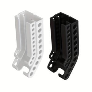 CAYFI Wall-Mounted Battery Storage Organizer for AA & for AAA Batteries - Durable Plastic, Space-Saving Dispenser with First-In-First-Out Design, Holds Total of 20 Batteries, Ideal For Home Organization