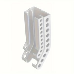 CAYFI Wall-Mounted Battery Storage Organizer for AA & for AAA Batteries - Durable Plastic, Space-Saving Dispenser with First-In-First-Out Design, Holds Total of 20 Batteries, Ideal For Home Organization