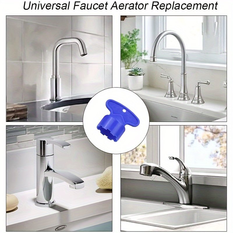 5pcs Faucet Aerator Key Removal Wrench Tool Set, Universal Plastic Faucet Bubbler Wrench for Bathroom and Kitchen, Fits M16.5 M18.5 M21.5 M22.5 M24 Tap Aerators, No Electricity Needed - Image 5