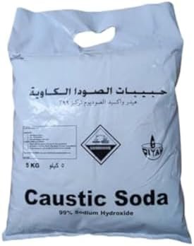 Caustic Soda 5 kg Bag -(Sodium Hydroxide) Powder  Amazon.ae: Industrial & Scientific