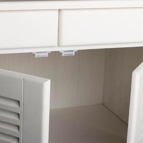 Royal Apex Pack of 1 Cabinet Magnetic Catch with Screws Magnetic Closure for Furniture, Cupboard, Wardrobe, Drawers and Doors White Door Closer Latch - Image 6