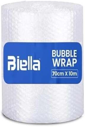 Melfi™ Bubble Wrap Roll 70cm x 10m Packing Air Bubble Roll Cushioning Wrap for Packaging, Shipping, Mailing, Packing and Moving Supplies.