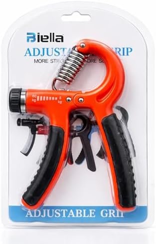 Biella Adjustable Hand Grip Strengthener 5–60kg Resistance – Wrist & Forearm Exerciser with Non-Slip Handle for Fitness Training & Rehabilitation