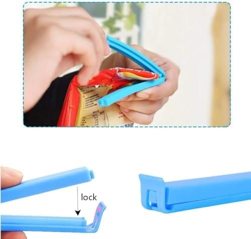 Biella Pouch Sealer Clips Set (18 PCS) – Airtight Food Bag Clips, Reusable Kitchen Storage Sealing Clips, Multi-Size Bag Closers (Large, Medium, Small). - Image 4