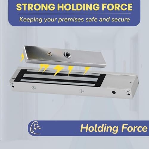 Royal Apex 180kg Electromagnetic Lock DC12V – 350lbs Magnetic Lock for Door Access Control System Fail-Safe NC Mode Electric Door Entry Lock for Wooden, Glass, Metal and Fireproof Doors - Image 3