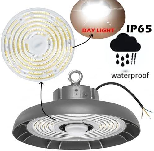 Melfi LED High Bay Light with Hook 100W Day Light, 15000 Lumen, IP65 – Industrial Commercial Lighting for Warehouses, Garages, Workshops, Factories and Gyms - Image 3