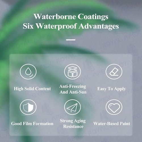 Royal Apex National Pollydex | White Liquid Waterproof Sealant for Roof | Outdoor Water-Based Waterproof Coating (3.6L GALLON). - Image 3