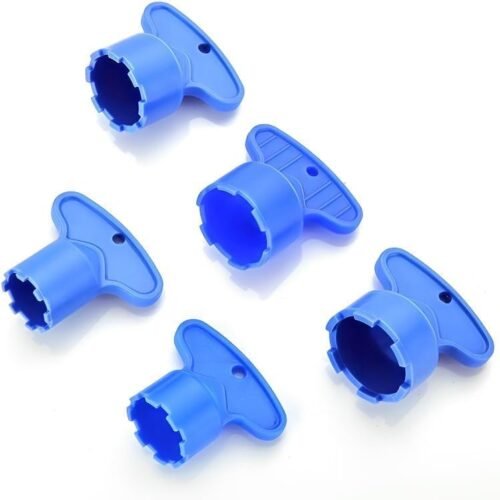 POAKER Faucet Aerator Key Removal Tool Set – Cache Aerator Wrench Kit for Bathroom and Kitchen Sink (M16.5, M18.5, M21.5, M22.5, M24mm) – Easy Remove and Replace Hidden Aerators (5 - PCS SET)