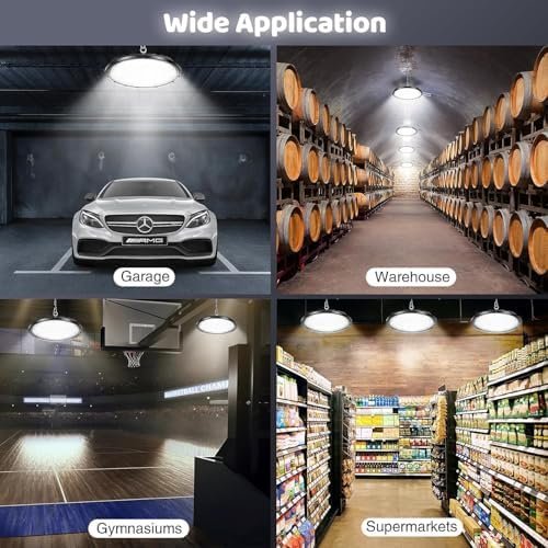 Melfi LED High Bay Light with Hook 100W Day Light, 15000 Lumen, IP65 – Industrial Commercial Lighting for Warehouses, Garages, Workshops, Factories and Gyms - Image 5