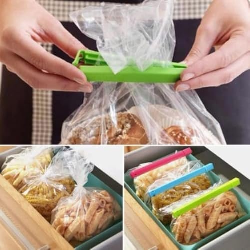 Biella Pouch Sealer Clips Set (18 PCS) – Airtight Food Bag Clips, Reusable Kitchen Storage Sealing Clips, Multi-Size Bag Closers (Large, Medium, Small). - Image 5