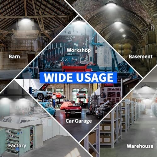 Melfi LED High Bay Light with Hook 100W Day Light, 15000 Lumen, IP65 – Industrial Commercial Lighting for Warehouses, Garages, Workshops, Factories and Gyms - Image 6