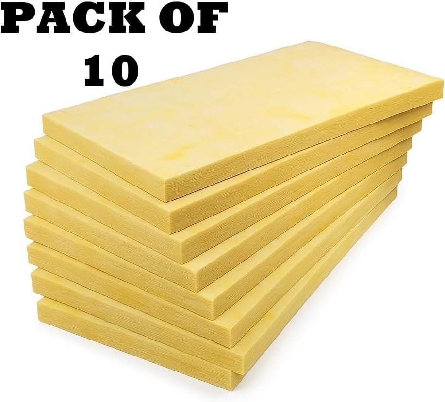 Biella 10pcs Rock Wool Thermal Insulation (150 Cm) Noise Reduction Coefficient and Room Soundproofing Fiber Waterproof Isolation Roll, Mineral Wool Insulation Board High Temperature Etc.. - Image 2