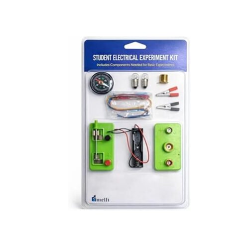 Melfi Student Electrical Experiment Kit | Basic Electric Circuit Learning STEM Kit with Switch, Bulb, Battery Holder, Wires and Compass | Science Educational Kit for School Projects